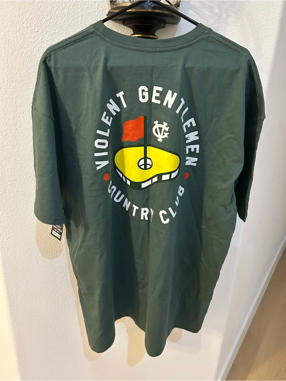 New Violent Gentleman Men's Forest Green Graphic T-Shirt. Sz XXL